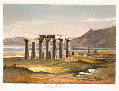 Temple of Neptune at Corinth, from Select Views of the Remains of Ancient Monuments In Greece, from Drawings taken on the spot by William Cole, 1833 by William Cole